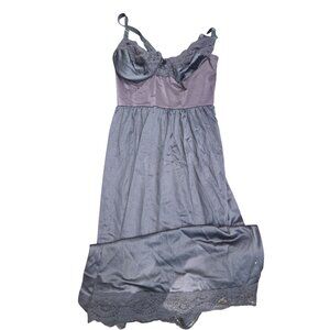 Vintage Black Lace & Satin Nightgown With Adjustable Straps*Sissy*Femboy*L*NWOT